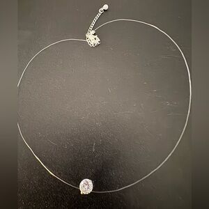 Elegant wire with Clear Crystal necklace New